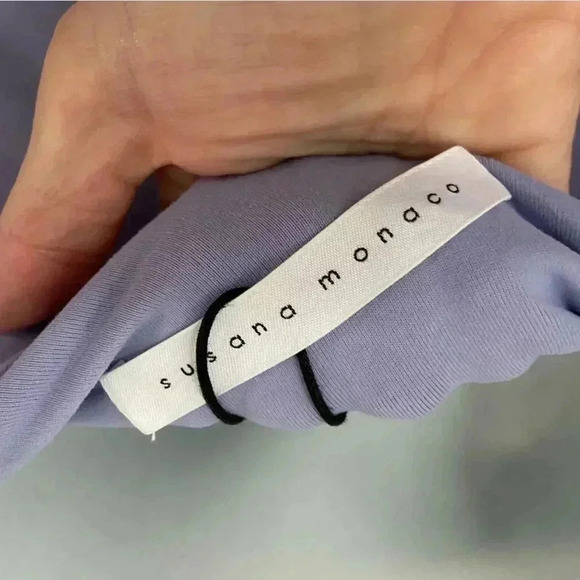 NWT Susana Monaco One Shoulder Bodysuit Sweet Lavender size Medium - Picture 5 of 6